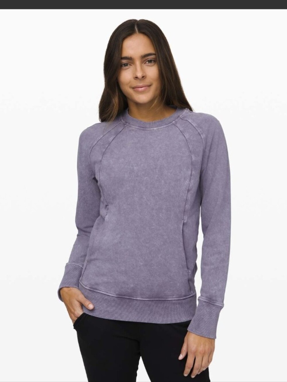 Lululemon Scuba Crew Wash * In Washed Purple Quartz Size 6